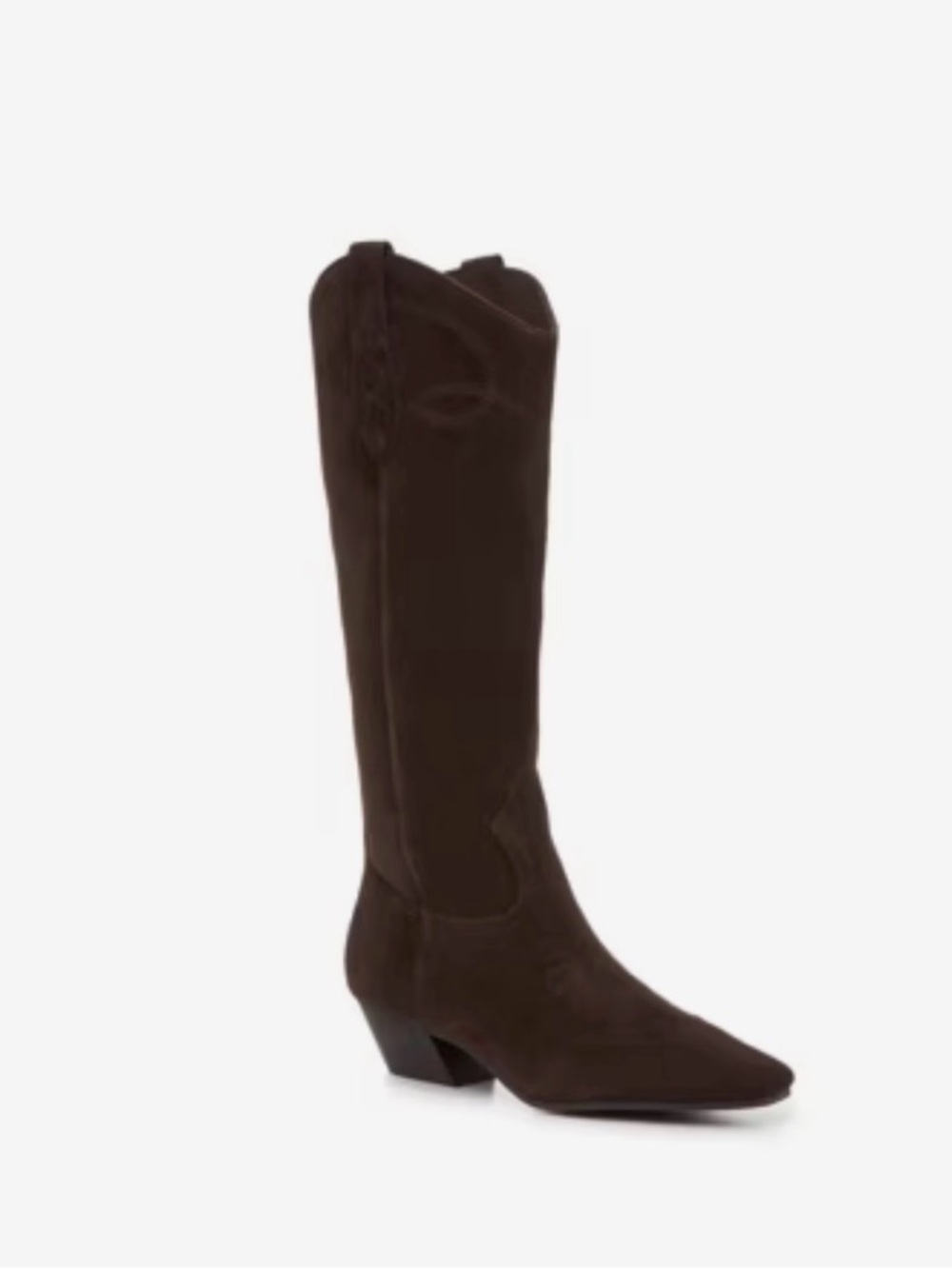 NWOT Steve Madden Dark Brown Knee-High Western Boot